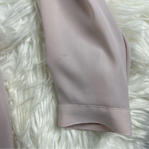 Burberry Vintage Embroidered Blouse Pale Pink Size 7 - Picture 7 of 7